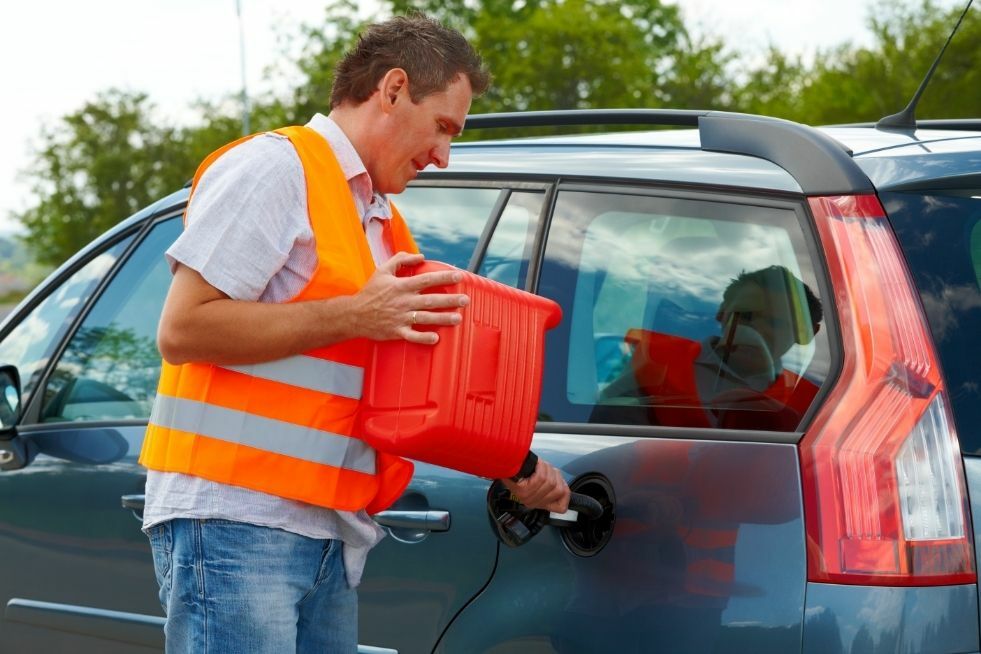 Plastikowy kanister na benzynę Plastikowy kanister na benzynę
