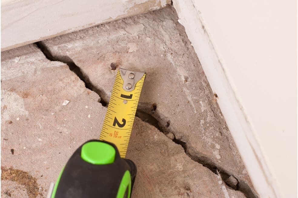 małe pęknięcie w betonie
