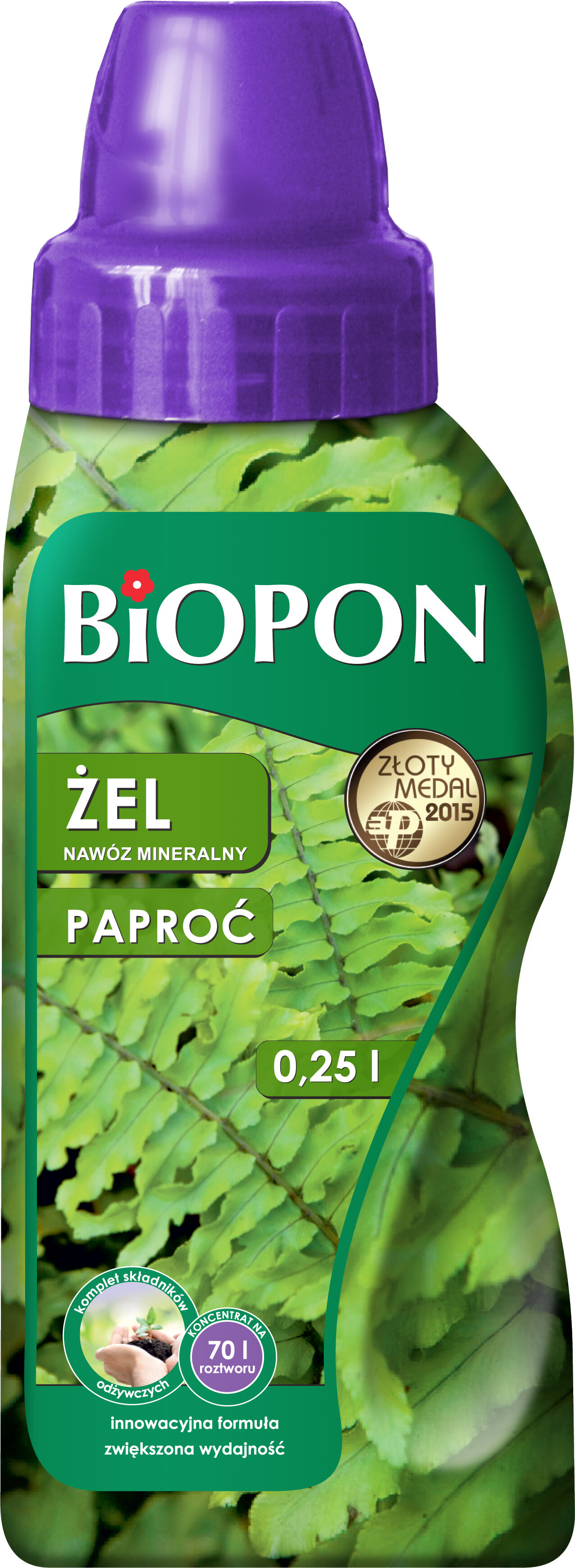 Nawóz mineralny BIOPON ŻEL do paproci 0,25 l BIOPON - Bricomarche.pl
