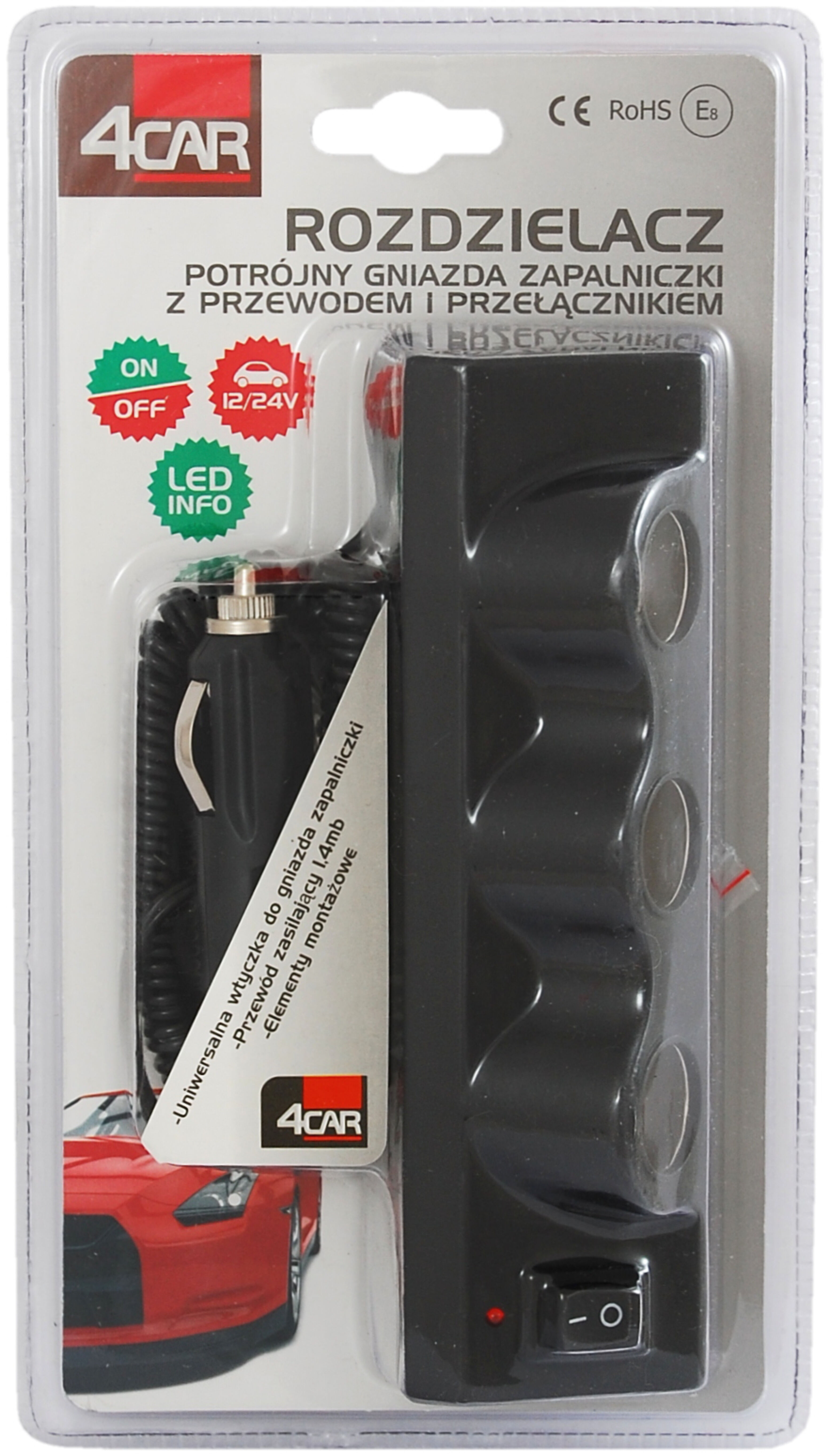 Tr jnik Z Wy cznikiem I Przewodem 12 X 24 V 4Car Bricomarche pl
