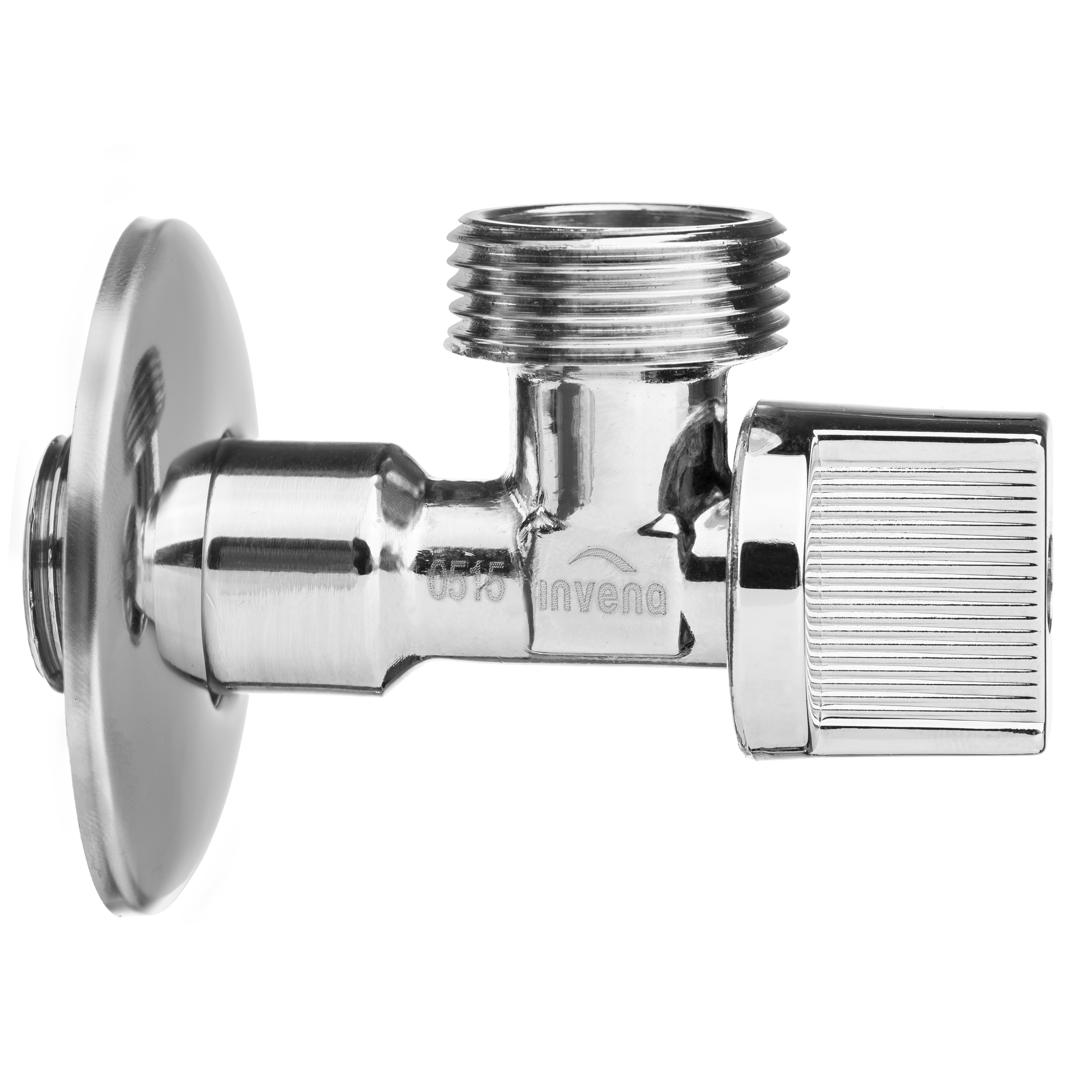 Zawór odcinający do baterii, dolnopłuka lub pralki 1/2" x 3/4" Invena