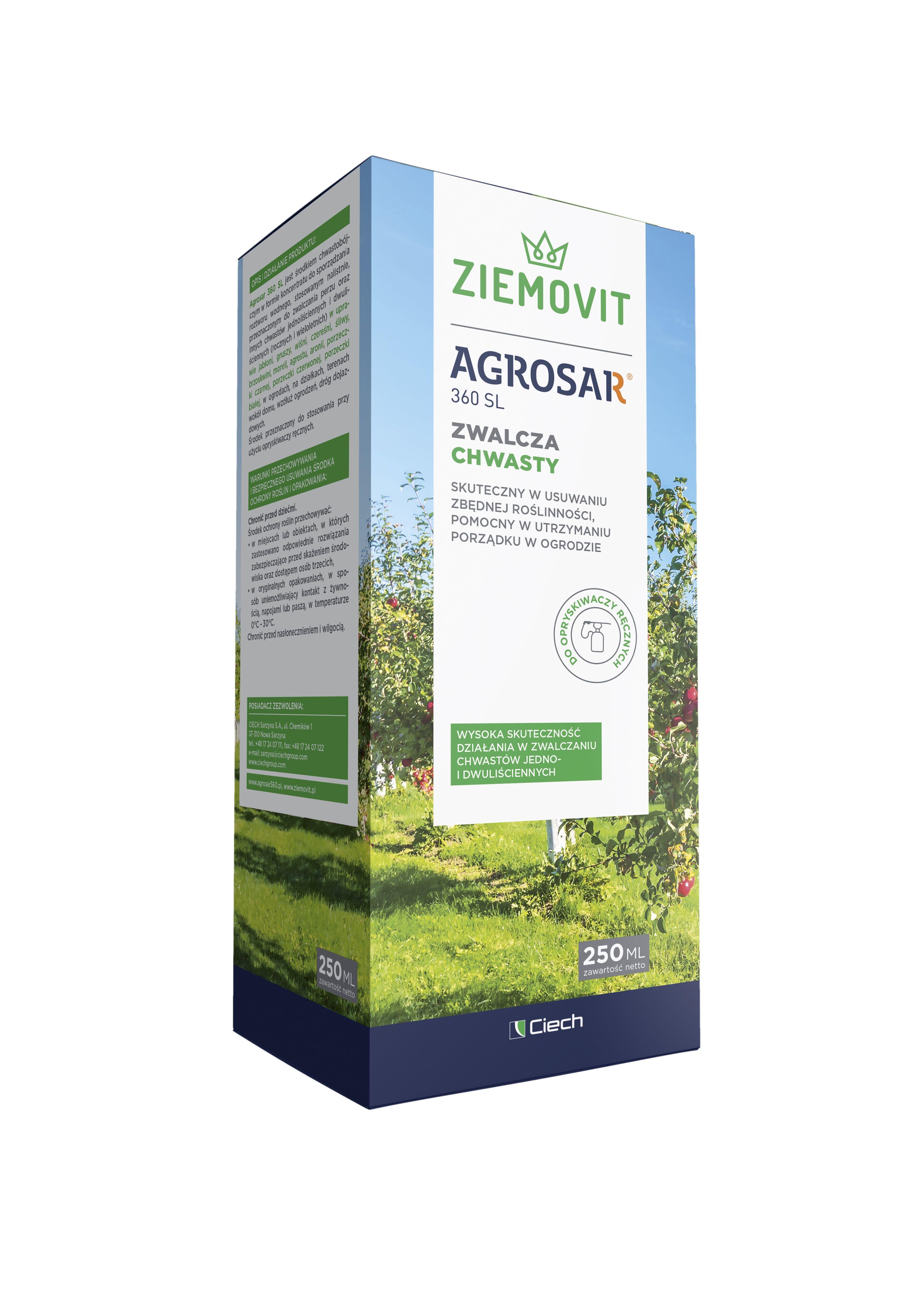 Środek chwastobójczy AGROSAR 360 SL 250 ml