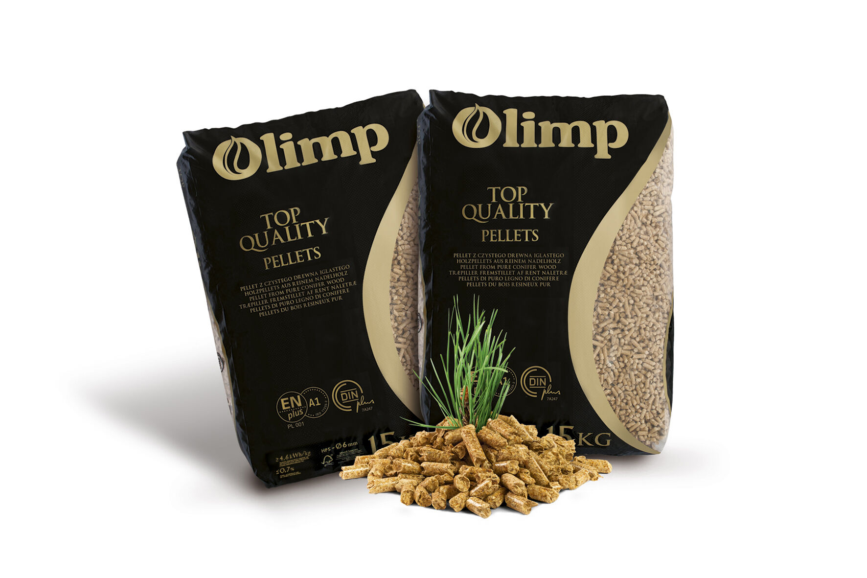 Pellet drzewny Olimp EN plus A1 15 kg Ø 6 mm