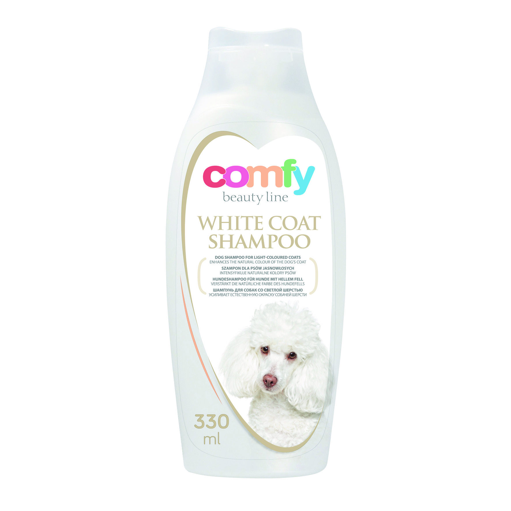 Szampon dla psa biała sierść 330 ml Comfy - Bricomarche.pl