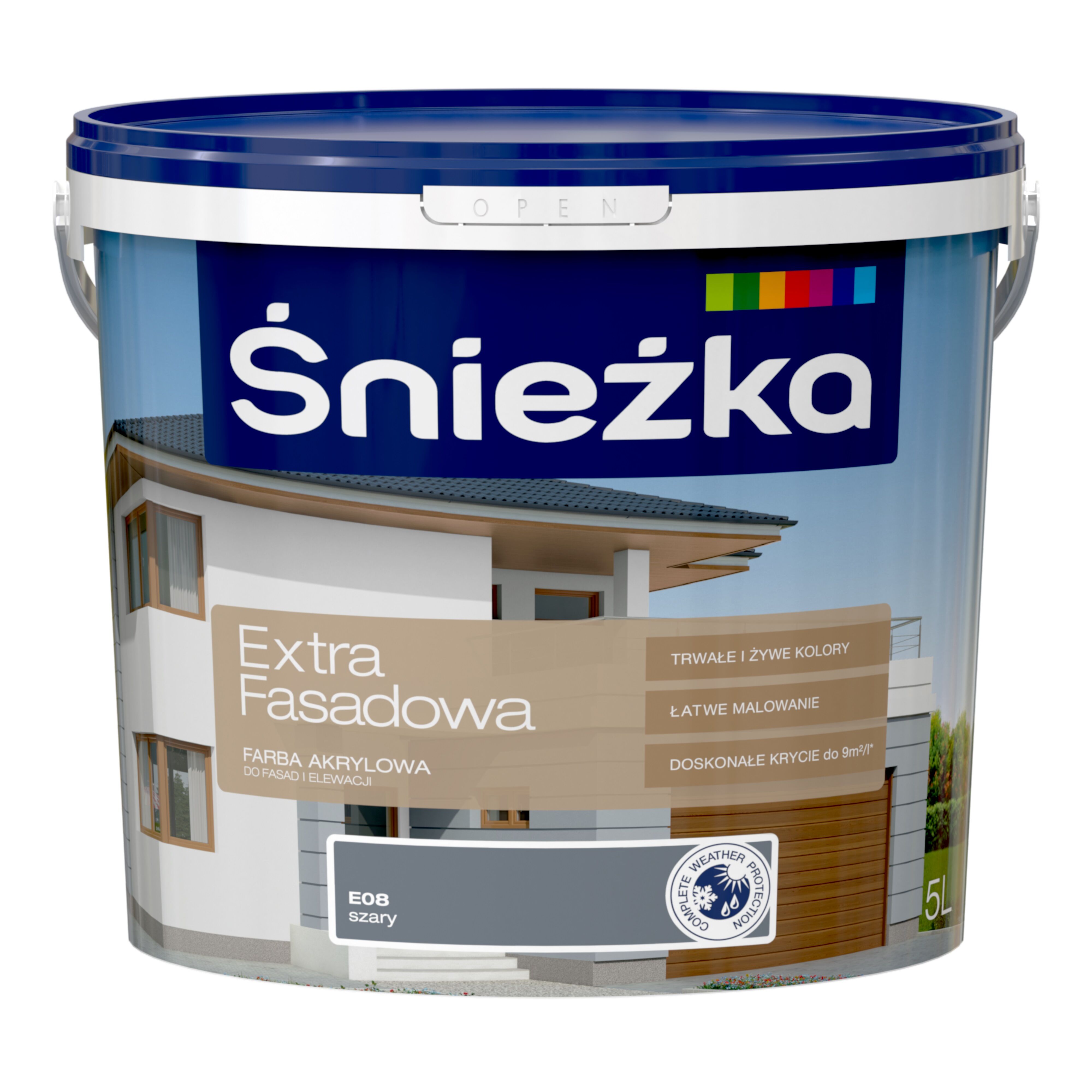 Farba Extra Fasadowa Szary E08 5 L nie ka Bricomarche pl farba-extra-fasadowa-szary-e08-5-l-nie-ka-bricomarche-pl