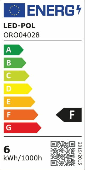 Żarówka Filament LED ORO-E27-FL-ROTO-6W-WW
