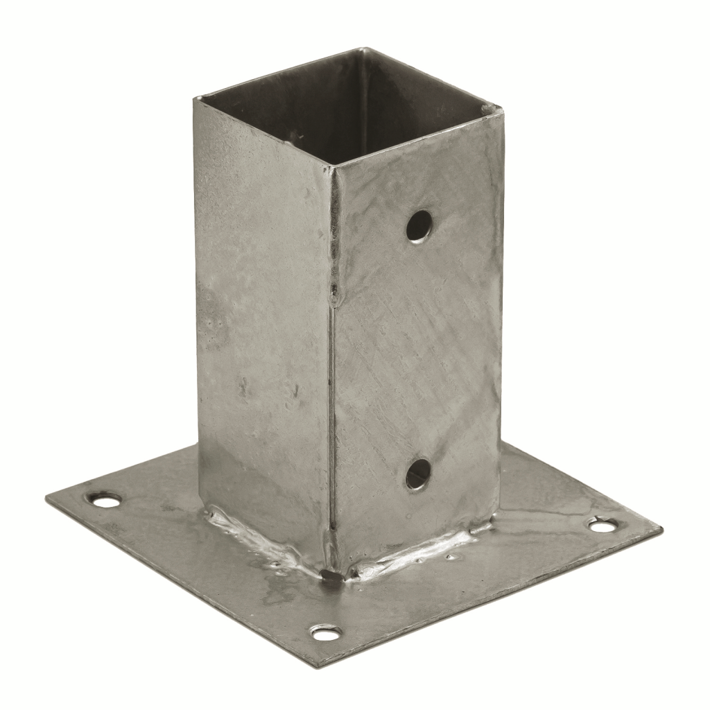 thumbnail: CONNEX Paalondersteuning Voor Blokken 91mm - 91 X 150 X 175 Mm - Thermisch Verzinkt - Voor Hekken & Pergola's