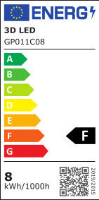 Żarówka 3D LED świeczka E14 8 W barwa ciepła