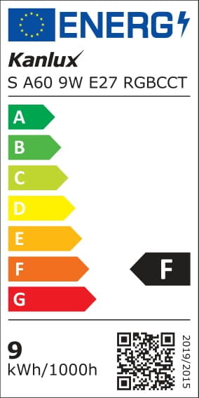 Żarówka smart LED Wi-Fi S A60 9 W E27 RGB CCT