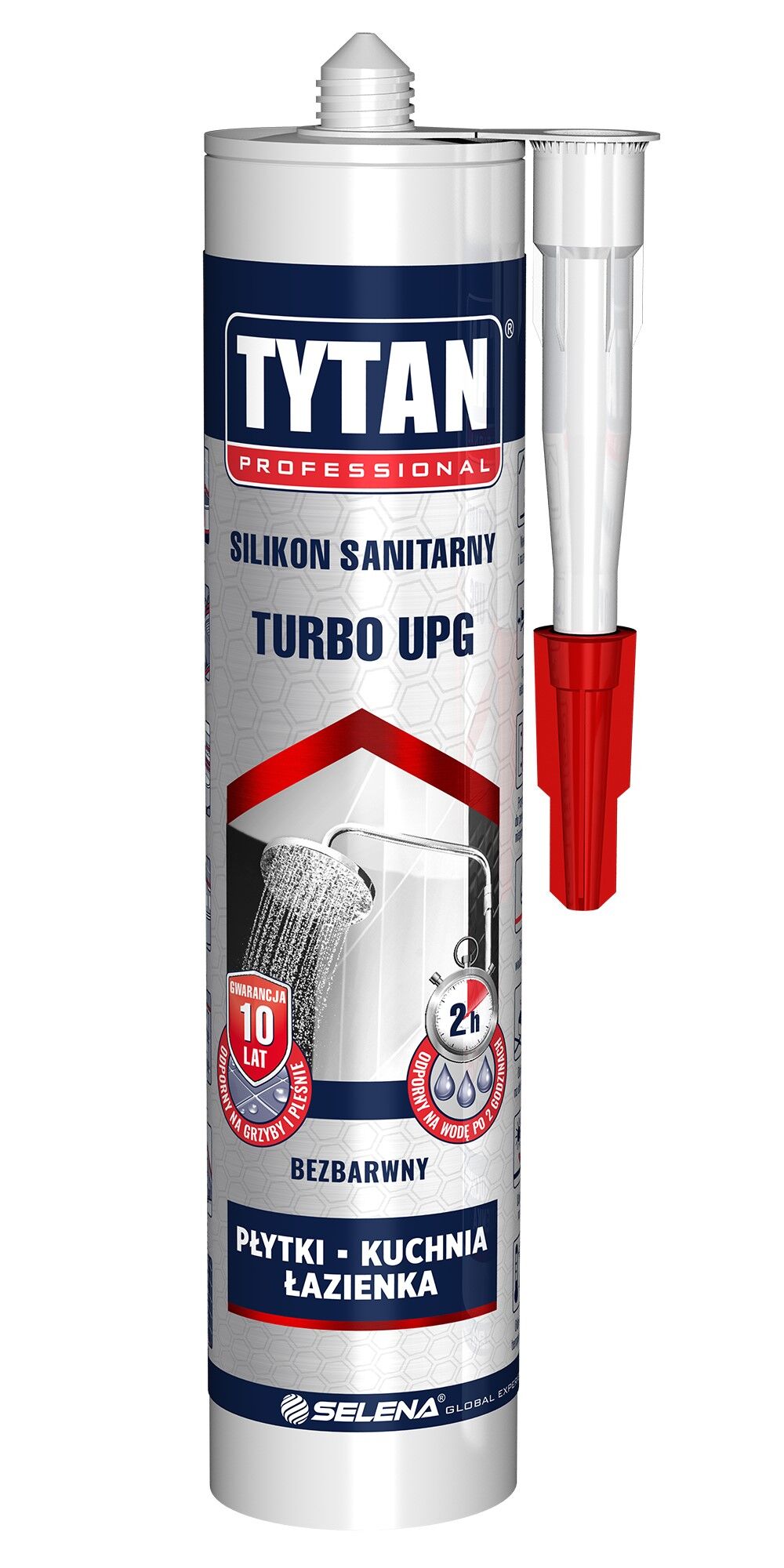 Silikon sanitarny TURBO UPG 280 ml bezbarwny TYTAN PROFESSIONAL ...