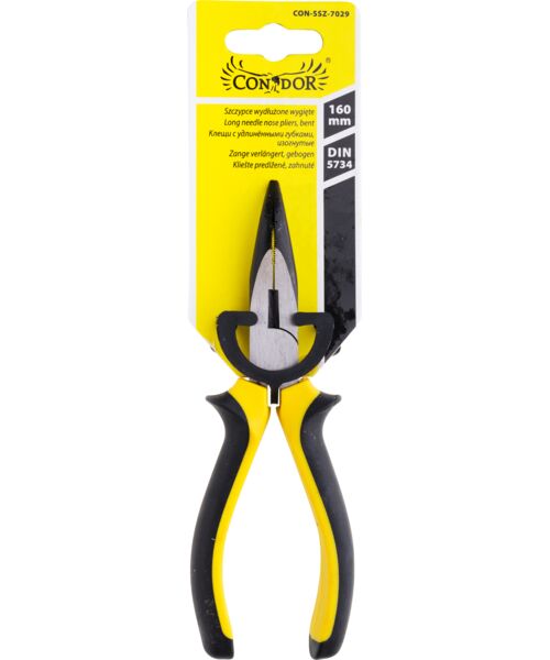 Szczypce wydłużone wygięte 160 mm Condor