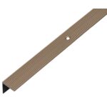 Listwa schodowa ALU brązowa 1000 x 21 x 21