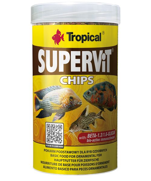 Karma dla ryb Supervit Chips 250 ml / 130 g Tropical