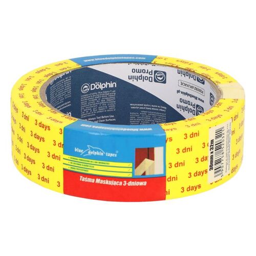 Taśma maskująca 30 mm x 32 m Blue Dolphin