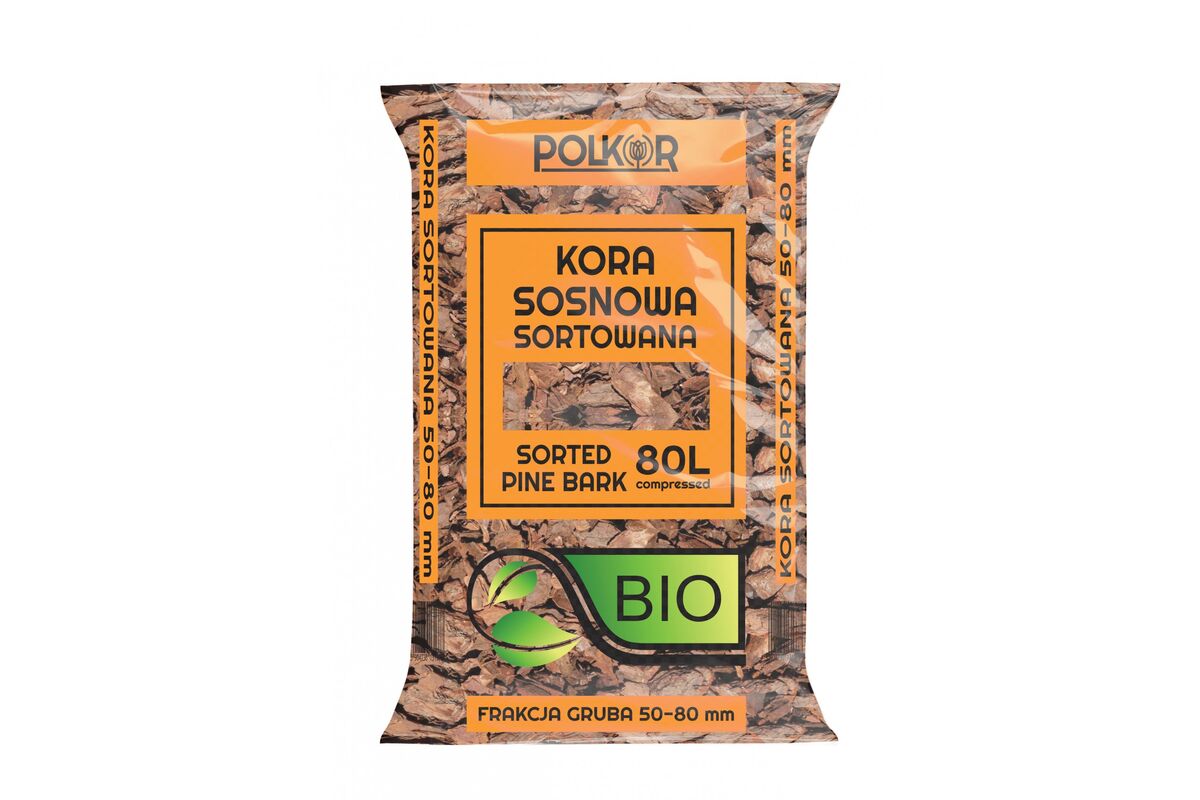 Kora sosnowa sortowana 80 l BIO 50-80