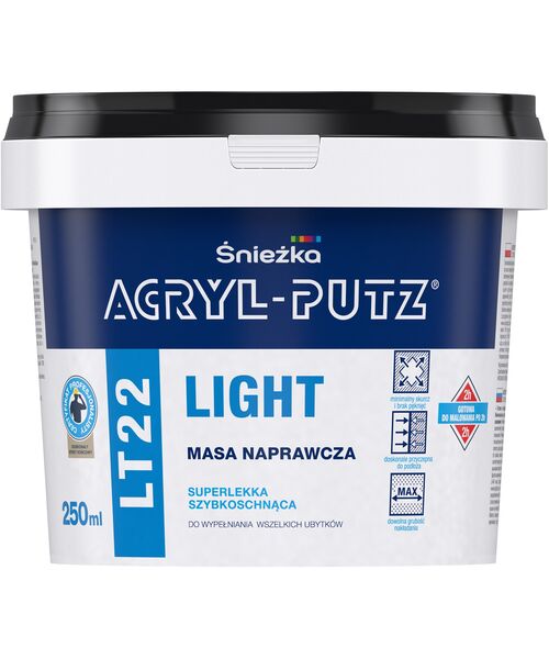 Masa Naprawcza Superlekka Szybkoschnąca LT22 LIGHT 0,25 l Acryl Putz