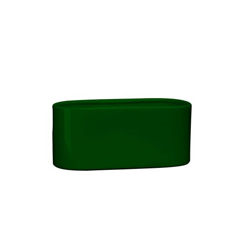 Osłonka ceramiczna ogródek storczyk 32 x 16,5 cm zielony połysk symbol 649