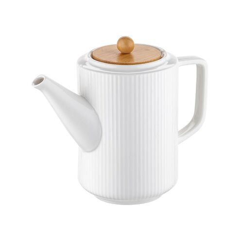 Dzbanek ceramiczny do herbaty Alisa 1 l biały