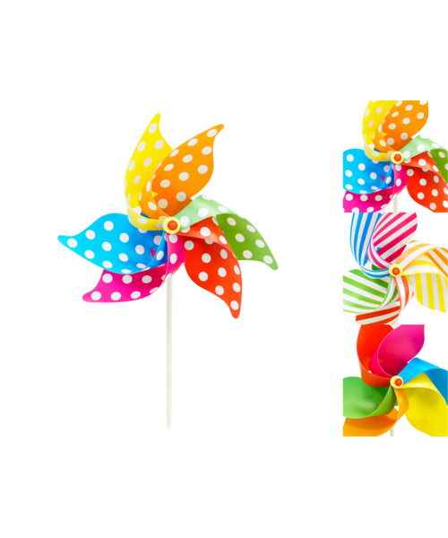 Wiatrak plastikowy 58 cm mix