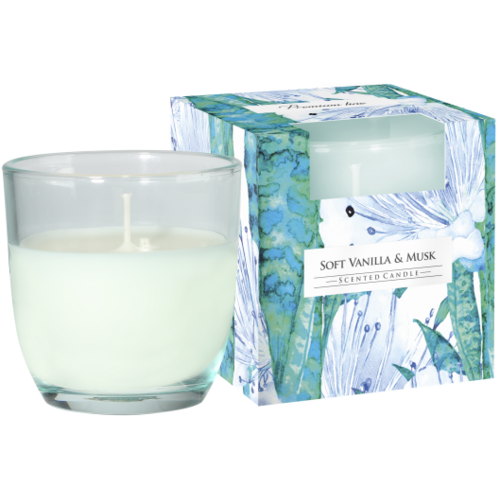 Świeca zapachowa w szkle SN75b subtelna wan/piżmo Bispol