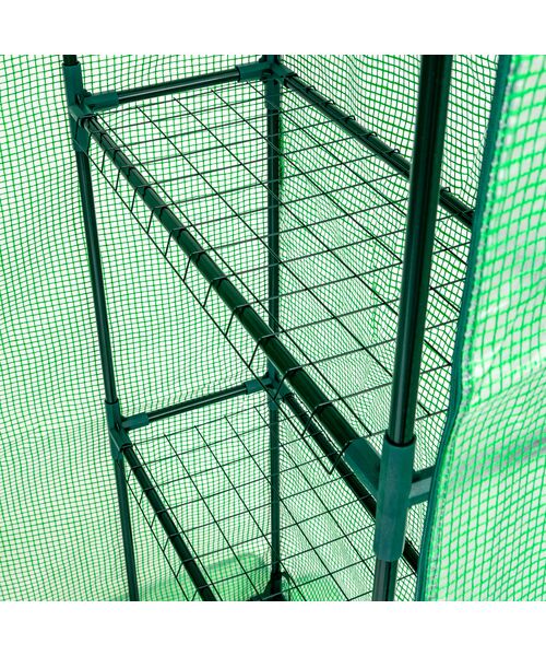 Szklarnia balkonowa 140 x 70 x 200 cm zielona MIRPOL