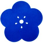 Dywan Salsa Folk 50 x 50 cm kwiatek niebieski 