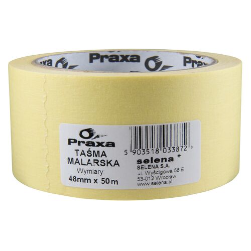 Taśma malarska maskująca 48 mm x 50 m PRAXA