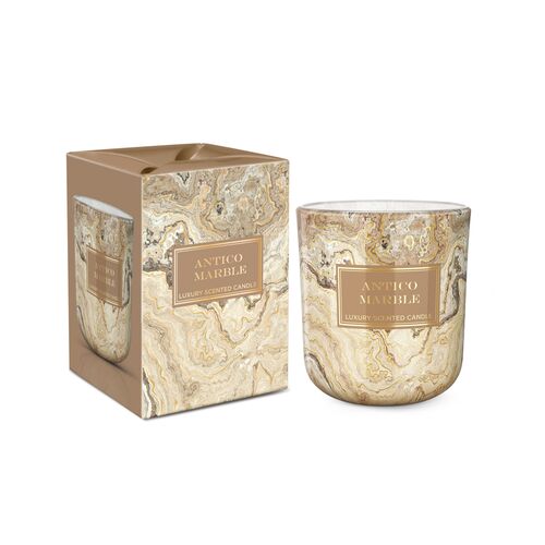 Świeca zapachowa w szkle Marble Golden & Antico