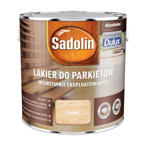 Lakier do Parkietów Intensywnie Eksploatowanych Bezbarwny 2,5 l Sadolin