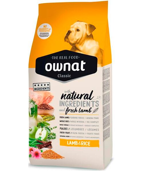 Karma pies CLASSIC Lamb&Rice 4 kg OWNAT