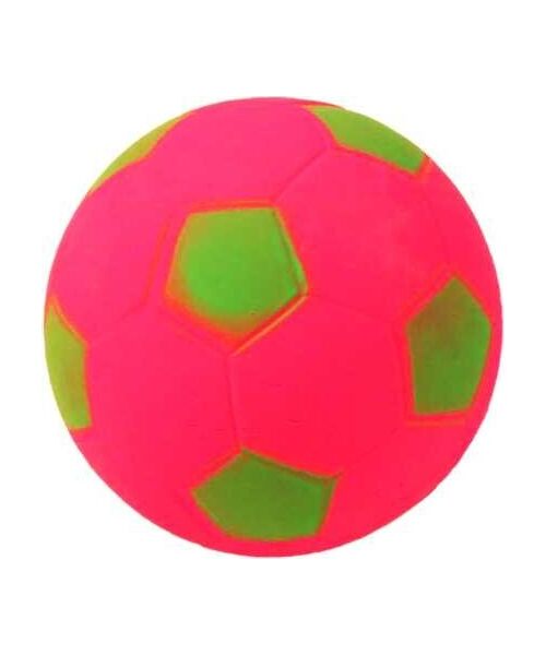 Piłka 72 mm football różowa brokat