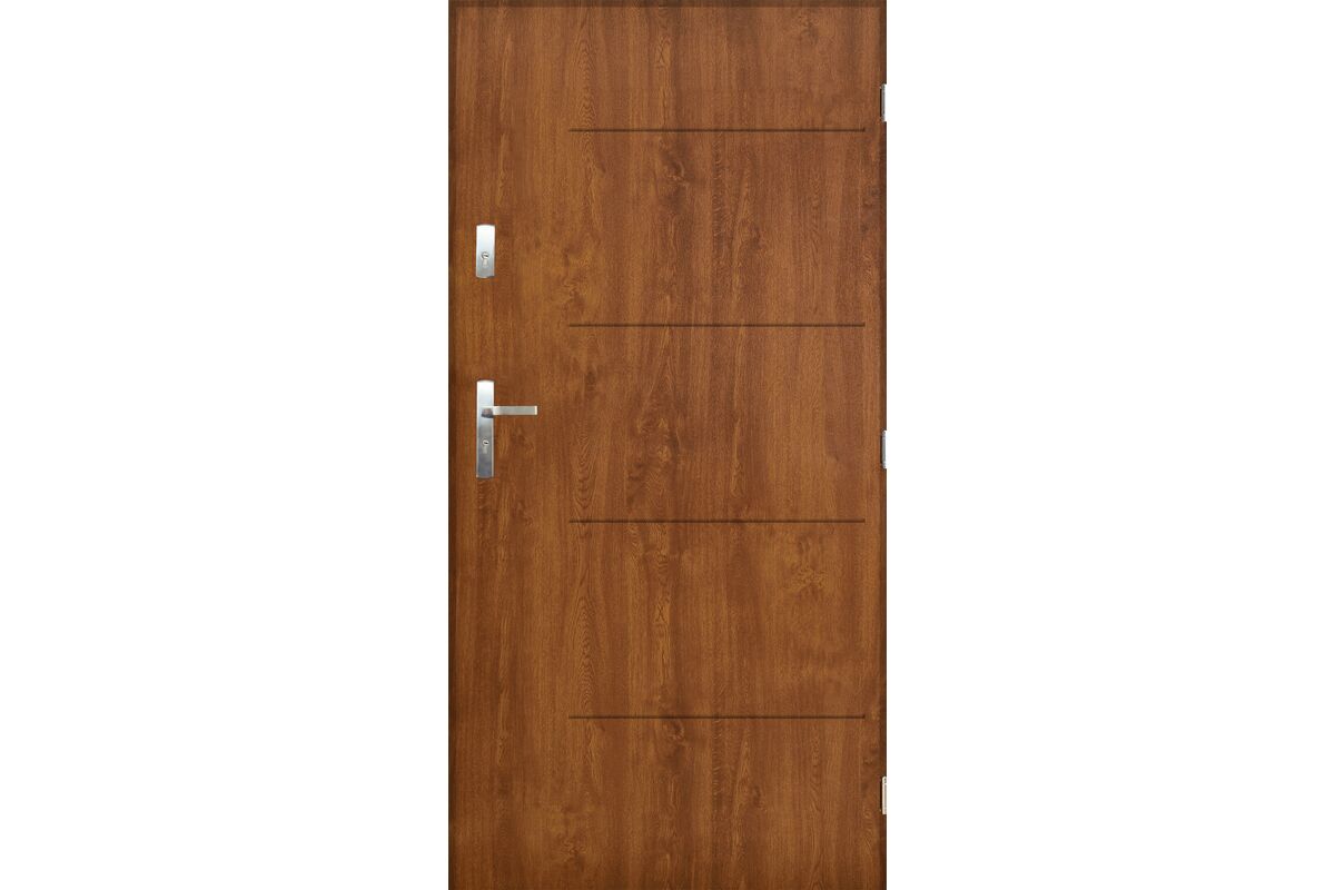 Drzwi zewnętrzne TOKIO Złoty dąb 80 prawe