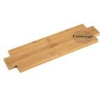 Deska do serwowania bambusowa Tasty prostokątna dekorowana 47 x 13,5 x 1,5 cm brązowy