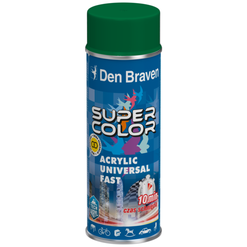 Lakier w aerozolu uniwersalny akrylowy 400 ml zielony
