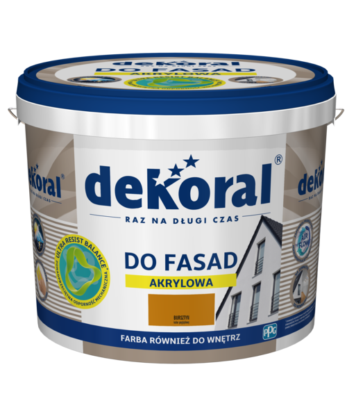 Akrylowa farba fasadowa Polinit bursztyn 5 l