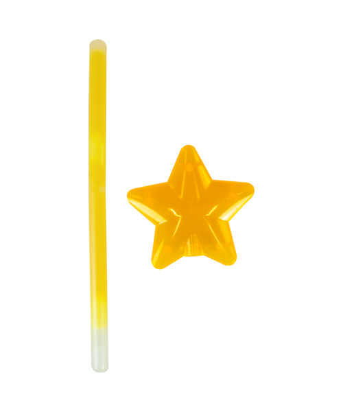 Różdżka fluorescencyjna glow stick 27 cm żółty