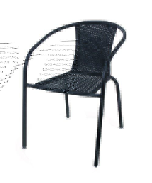 Fotel stalowo-polyrattanowy Bistro
