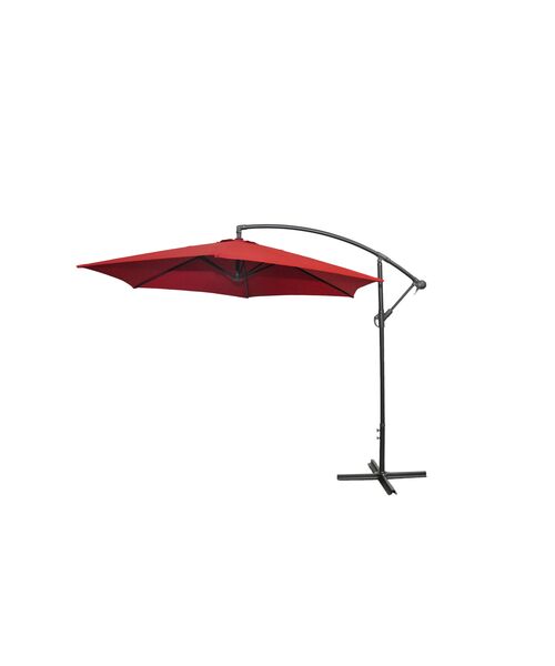 Parasol ogrodowy boczny Banana czerwony 3 m