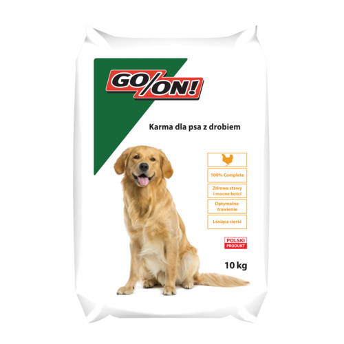 Karma sucha dla psów 10 kg z drobiem GO/ON!