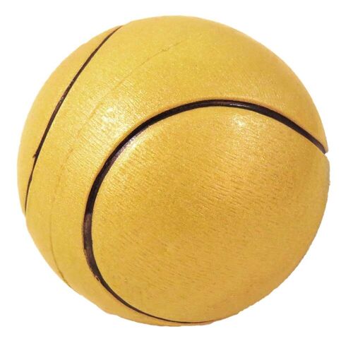 Piłka 90 mm tenis żółta brokat Z782