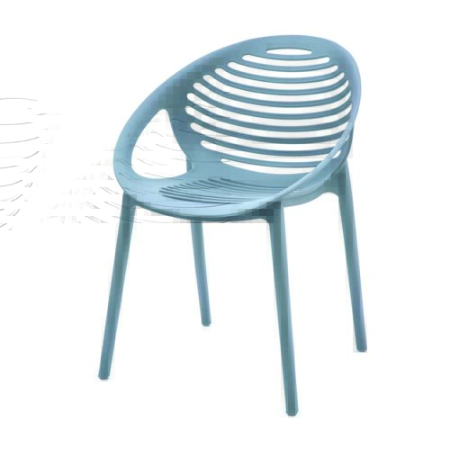 Fotel plastik szary