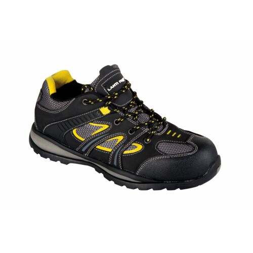 Półbuty obuwie bezpieczne LAHTI PRO L30403 nubuk/dzianina czarno-żółte 40