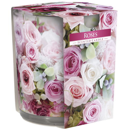 Świeca zapachowa w szkle SN72s Róże Bispol