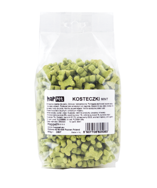 Przysmak dla psa ciasteczka mint 500 g Happet