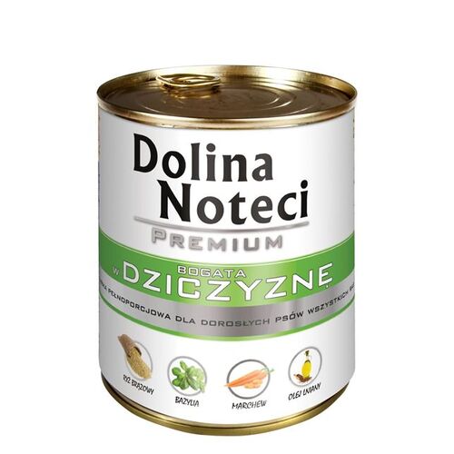 Karma dla psa mokra 800 g dziczyzna Dolina Noteci