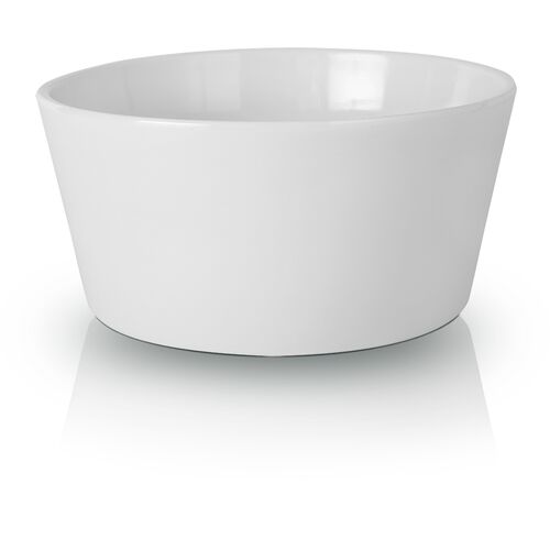 Osłonka ceramiczna misa 3 storczyki biała 28 cm