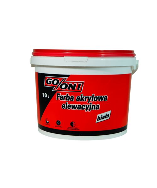 Farba elewacyjna akrylowa biała 10 l GO/ON!
