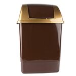 Kosz do smieci KLIP 26 l brązowo-złoty
