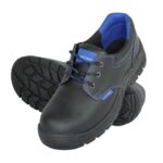 Półbuty obuwie bezpieczne LAHTI PRO skórzane czarno niebieskie 45