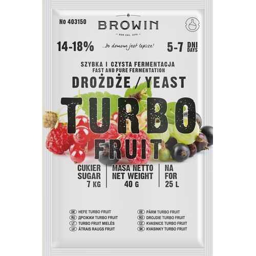 Drożdże TurboFruit 40 g Browin